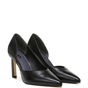 Franco Sarto N5790* Womens Black Leather Sherry Pumps